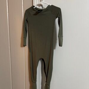 Little Sleepies Forest Green Kids Footie